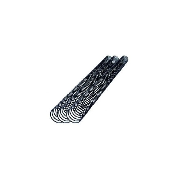 ARGOLAS ESPIRAL METALICAS PASSO 5:1 46MM PRETO