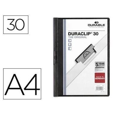CLASSIFICADOR DURABLE SWINGCLIP 30 FLS A4 PRETO