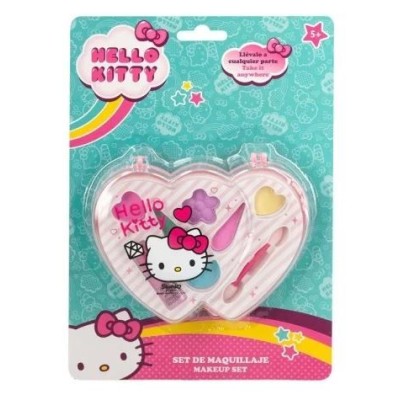 CONJUNTO DE MAQUILHAGEM HELLO KITTY C/ 8 ACESSORIOS 