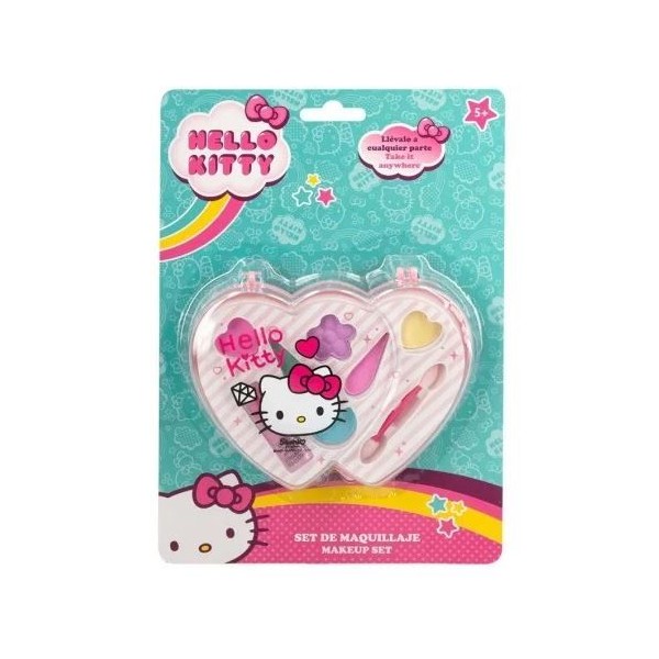 CONJUNTO DE MAQUILHAGEM HELLO KITTY C/ 8 ACESSORIOS 