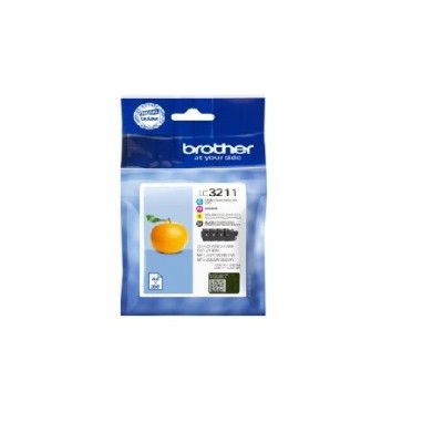 KIT 4 TINTEIROS BROTHER LC3211 (BK/C/M/Y) ORIGINAL
