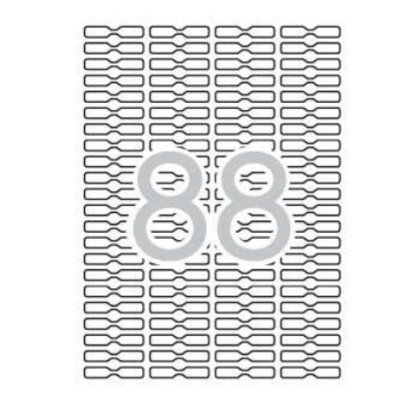 ETIQUETAS REMOVIVEIS APLI A4 45x8mm 25FLS x 88 ETIQ. 