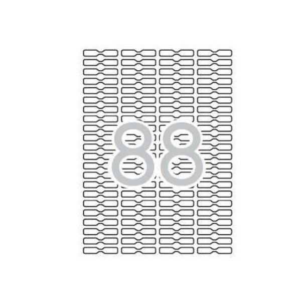 ETIQUETAS REMOVIVEIS APLI A4 45x8mm 25FLS x 88 ETIQ. 