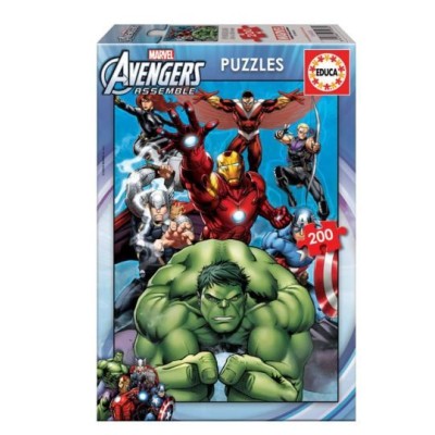 PUZZLE EDUCA 200 PECAS AVENGERS
