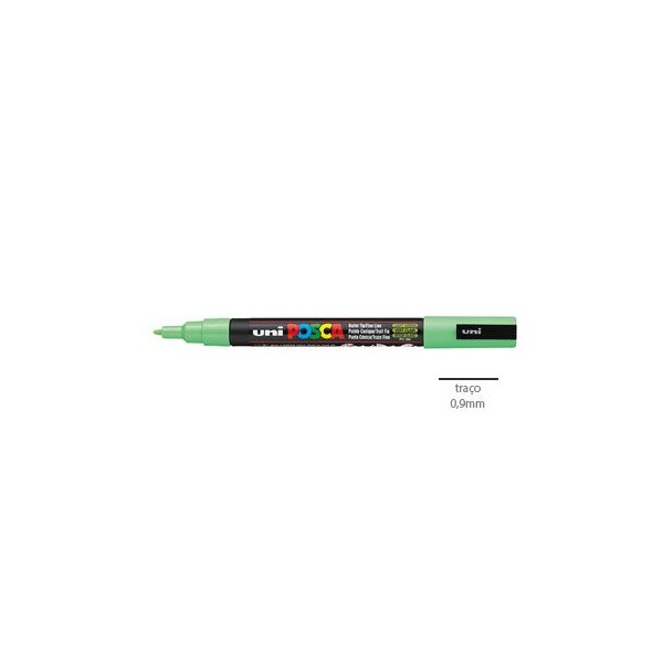 MARCADOR UNIBALL POSCA PC3M 0,9mm VERDE CLARO