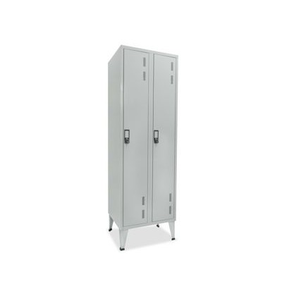 VESTIARIO 2 CACIFOS 600x500x1900mm CINZA