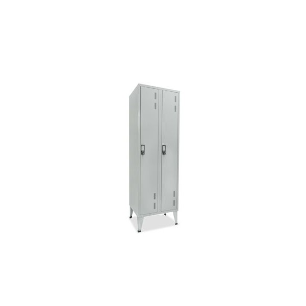 VESTIARIO 2 CACIFOS 600x500x1900mm CINZA