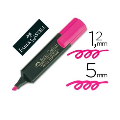 MARCADOR FLUORESCENTE FABER-CASTELL  48-28  ROSA