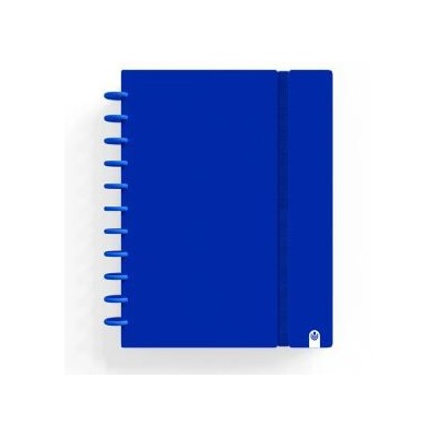 CADERNO INTELIGENTE "CAPA DURA" INGENIOX A4 100gr. 80FLS QUADRICULADO COR AZUL ESCURO 