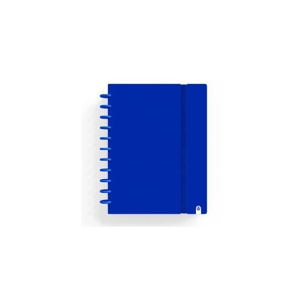 CADERNO INTELIGENTE "CAPA DURA" INGENIOX A4 100gr. 80FLS QUADRICULADO COR AZUL ESCURO 