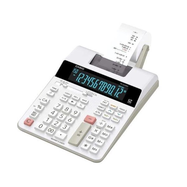 CALCULADORA DE SECRETARIA CASIO FR-2650RC C/ ROLO 12DIG