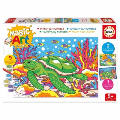 MAGIC ART NUMBER EDUCA - ANIMAIS MARINHOS 9+