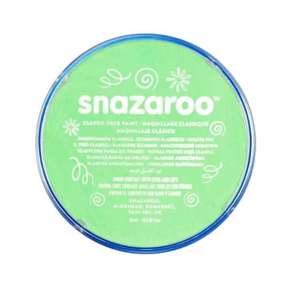 PINTURA FACIAL SNAZAROO CLASSIC 18ML VERDE PALIDO