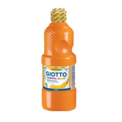 GUACHE LIQUIDO GIOTTO ESCOLAR (LAVAVEL) 500ML LARANJA