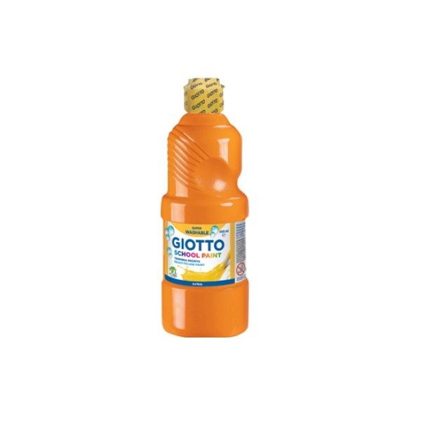 GUACHE LIQUIDO GIOTTO ESCOLAR (LAVAVEL) 500ML LARANJA