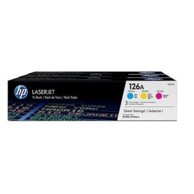 KIT 3 x TONER HP CE311/CE312/CE313 1K (3 CORES) 126A ORIGINAL