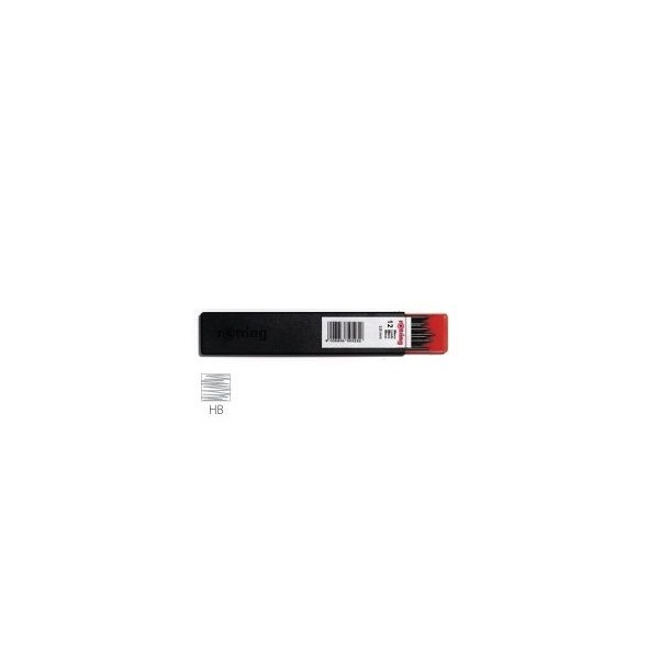 MINAS ROTRING 2mm "HB" 12unid.