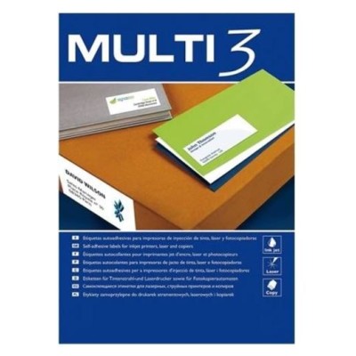 ETIQUETAS BRANCAS  MULTI3 A4 52,5x29.7mm 100FLS x 40 ETIQ.