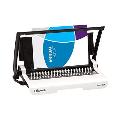 ENCADERNADORA MANUAL P/ ESPIRAL PVC FELLOWES STAR 150+ FURA 12FLS A4 ENCADERNA ATE 150FLS