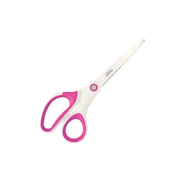 TESOURA LEITZ WOW 20.5CM ROSA METALICO