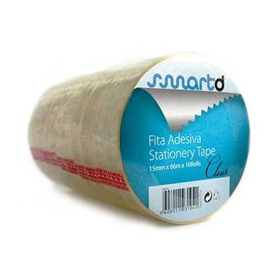 ROLO FITA COLA SMARTD/TIMEOFFICE  15MMx66MT TRANSPARENTE