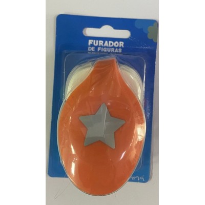 FURADOR P/ PAPEL / GOMA EVA 26mm FIGURA ESTRELA