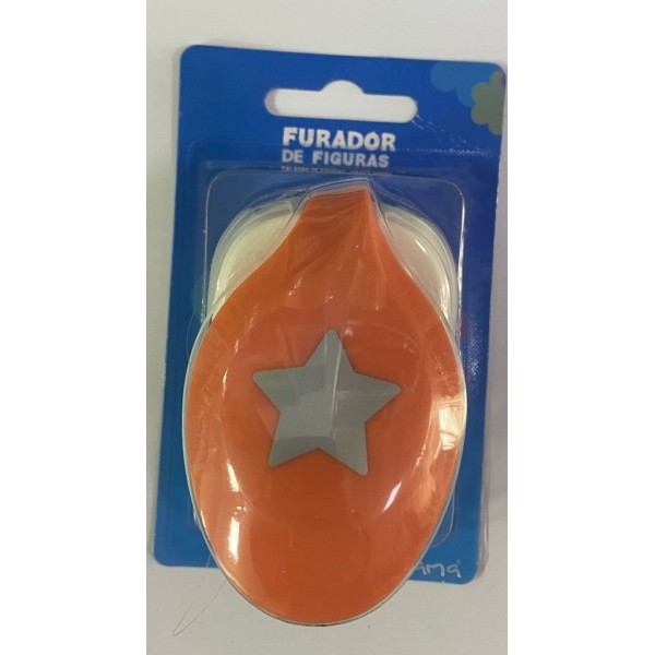 FURADOR P/ PAPEL / GOMA EVA 26mm FIGURA ESTRELA