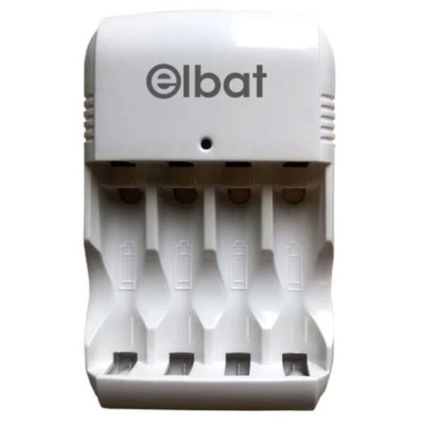 CARREGADOR ELBAT PILHAS RECARREGAVEIS AA/AAA
