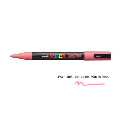 MARCADOR UNIBALL POSCA PC3M 0,9mm ROSA CORAL 