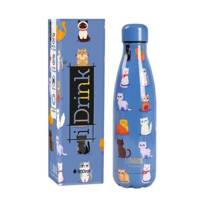GARRAFA TERMICA I DRINK 500ML CATS