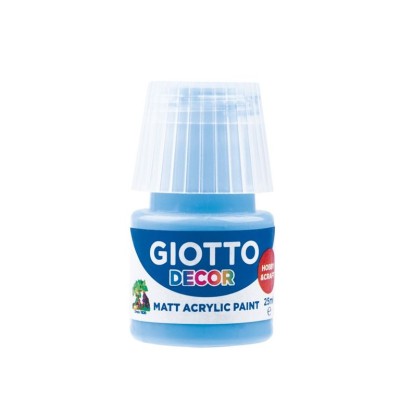 FRASCO TINTA ACRILICA GIOTTO DECOR 25ML AZUL CELESTE