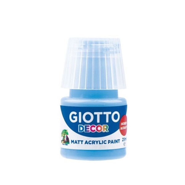 FRASCO TINTA ACRILICA GIOTTO DECOR 25ML AZUL CELESTE