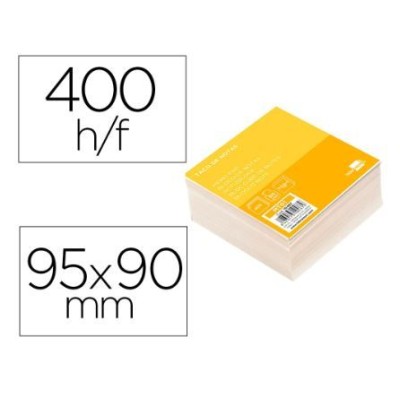 BLOCO RECARGA / TACO PAPEL 95x90x40mm CUBO BRANCO