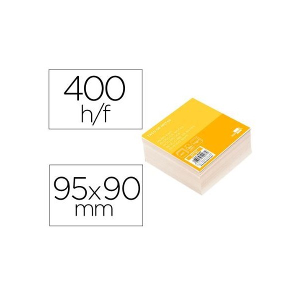 BLOCO RECARGA / TACO PAPEL 95x90x40mm CUBO BRANCO