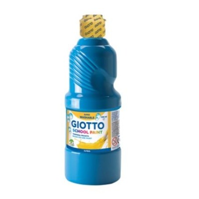 GUACHE LIQUIDO GIOTTO ESCOLAR (LAVAVEL) 500ML AZUL CYAN