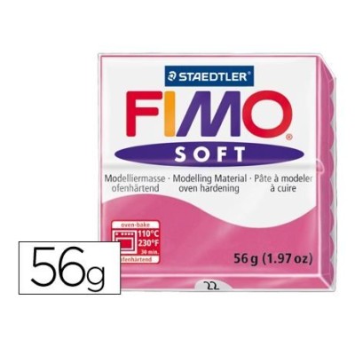 PASTA MODELAR FIMO SOFT 56/57gr. FRAMBOESA 22