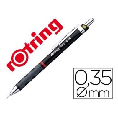 PORTA MINAS ROTRING TIKKY 0.35mm PRETO