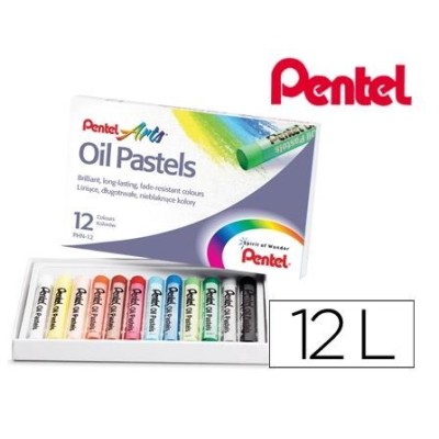 CAIXA C/ 12 x LAPIS PASTEL DE OLEO PENTEL OIL