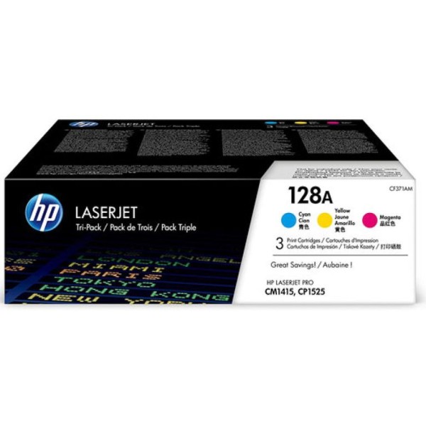TONER HP CE321/CE322/CE323 1,3K (3 CORES) 128A ORIGINAL