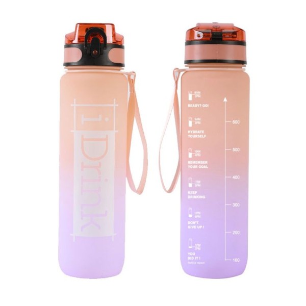 GARRAFA EM TRITAN I DRINK MOTIVACIONAL 1000ML CORES SORTIDAS