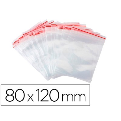 BOLSA PLASTICO AUTO SELADA 80x120MM 100unid