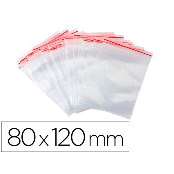 BOLSA PLASTICO AUTO SELADA 80x120MM 100unid