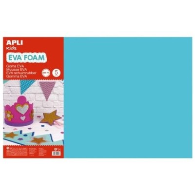 PLACA GOMA EVA APLI 40x60CM AZUL CLARO