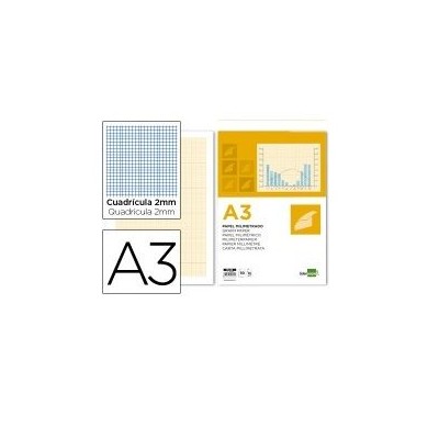 PAPEL MILIMETRICO A3 80gr. 50FLS