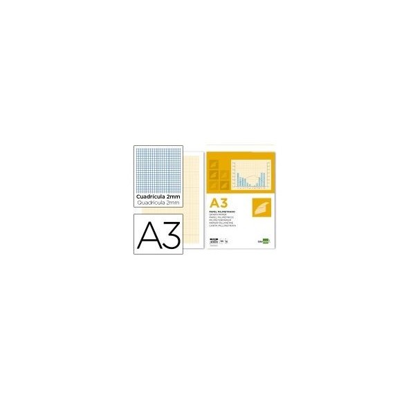 PAPEL MILIMETRICO A3 80gr. 50FLS