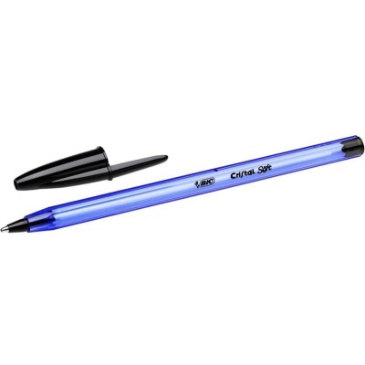 CANETA ESFEROGRAFICA BIC CRISTAL SOFT -  PRETO