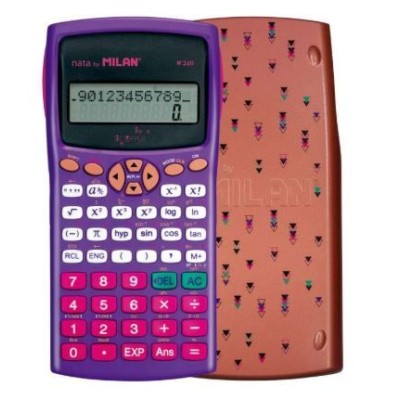 CALCULADORA CIENTIFICA MILAN M240 12DIG COBRE/ROXO