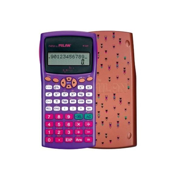 CALCULADORA CIENTIFICA MILAN M240 12DIG COBRE/ROXO