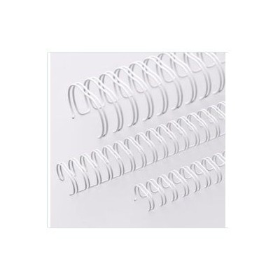 ARGOLA METALICA DUPLA (Nº12) 19MM (140FLS) BRANCO
