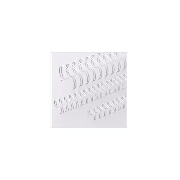 ARGOLA METALICA DUPLA (Nº12) 19MM (140FLS) BRANCO